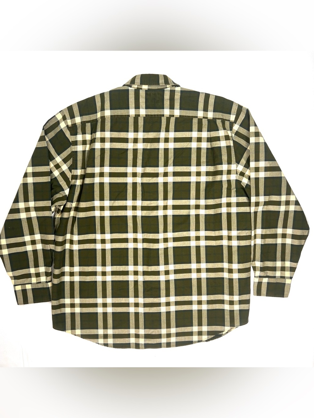 CC Filson Mens Long Sleeve Button Up Shirt Check Brown White Size XL Cotton - Picture 11 of 12